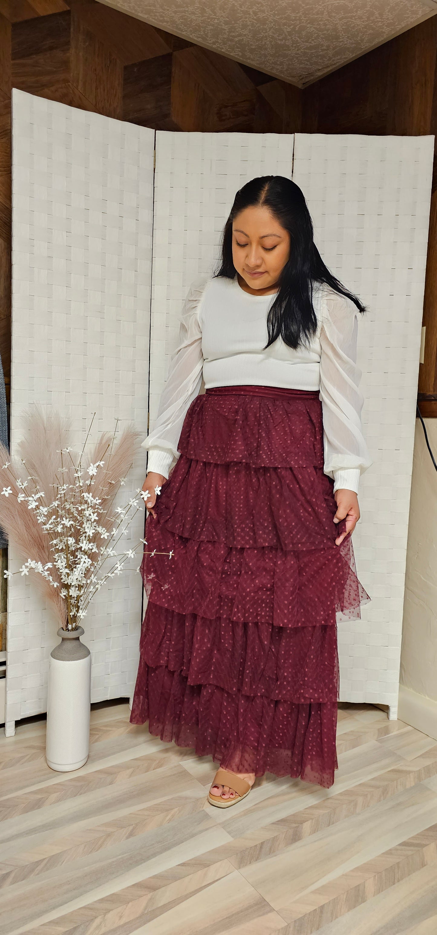 Kiara tulle maxi skirt