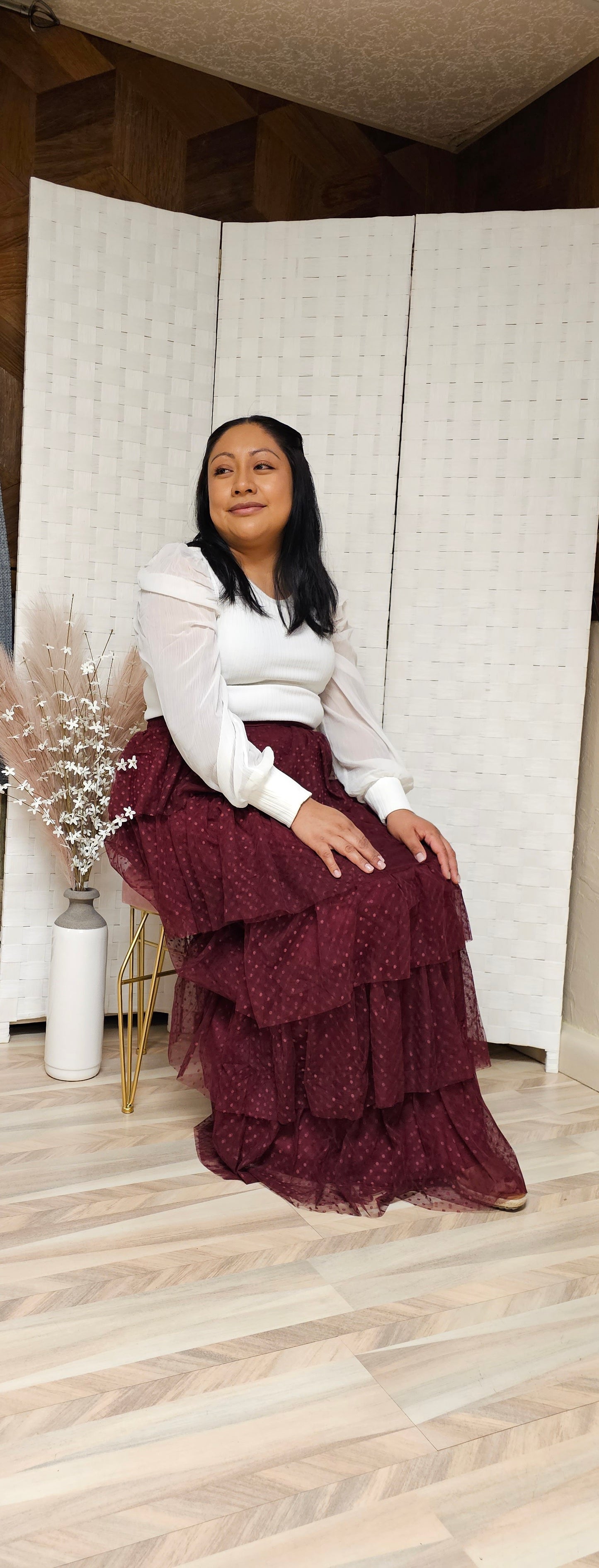 Kiara tulle maxi skirt