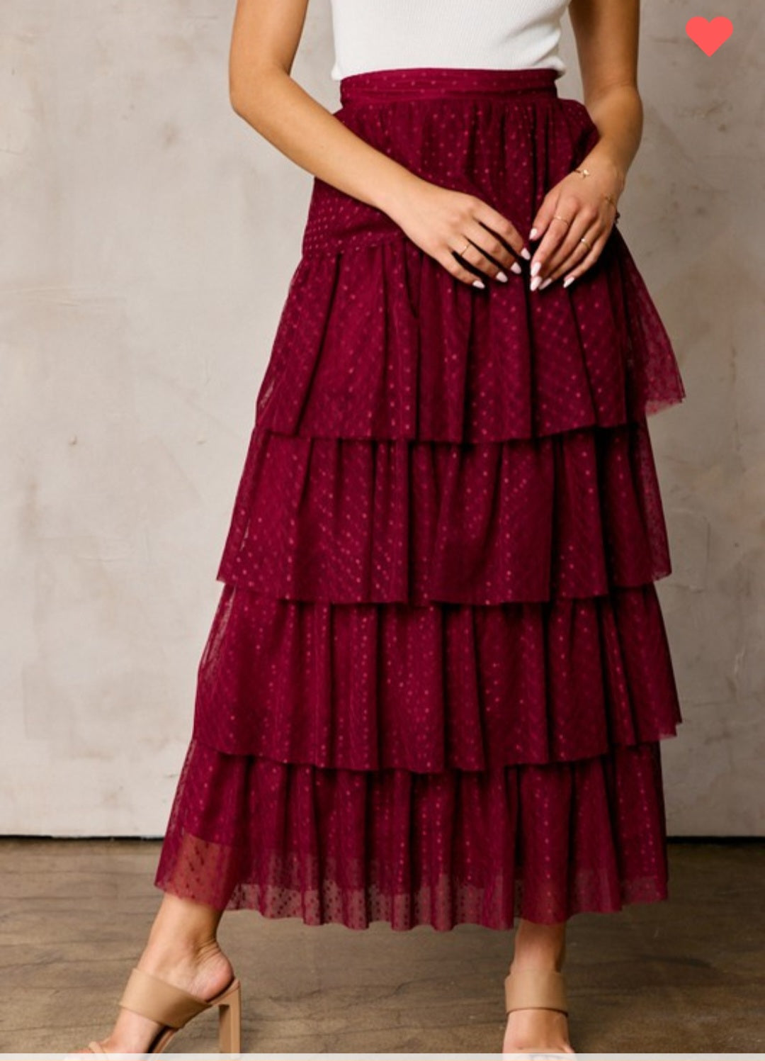 Kiara tulle maxi skirt