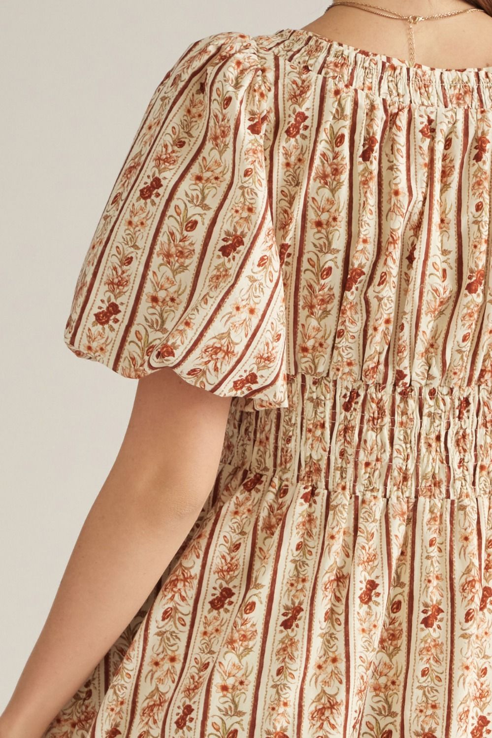 ELANA PRINTED MIDI DRESS