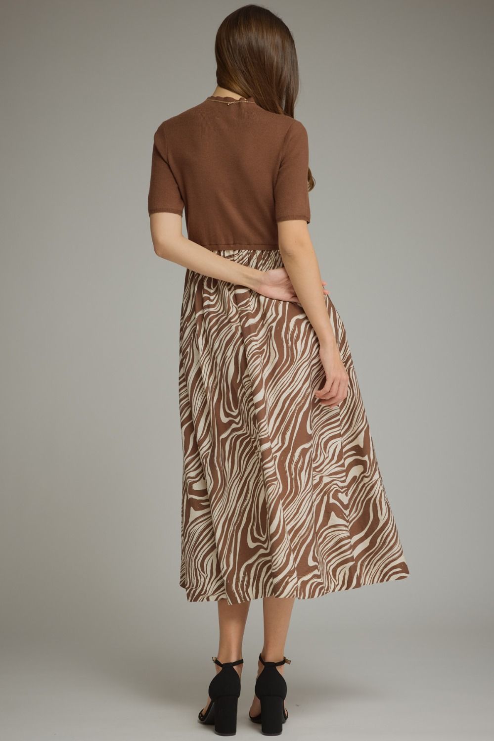 ANIMAL PRINT MIDI DRESS