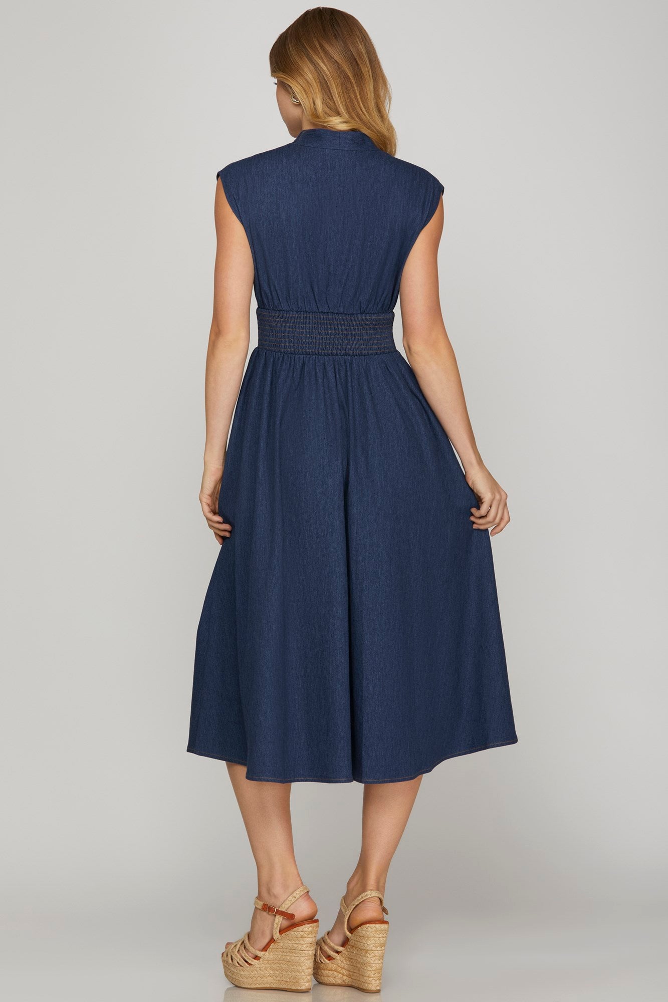 Denim Midi Dress