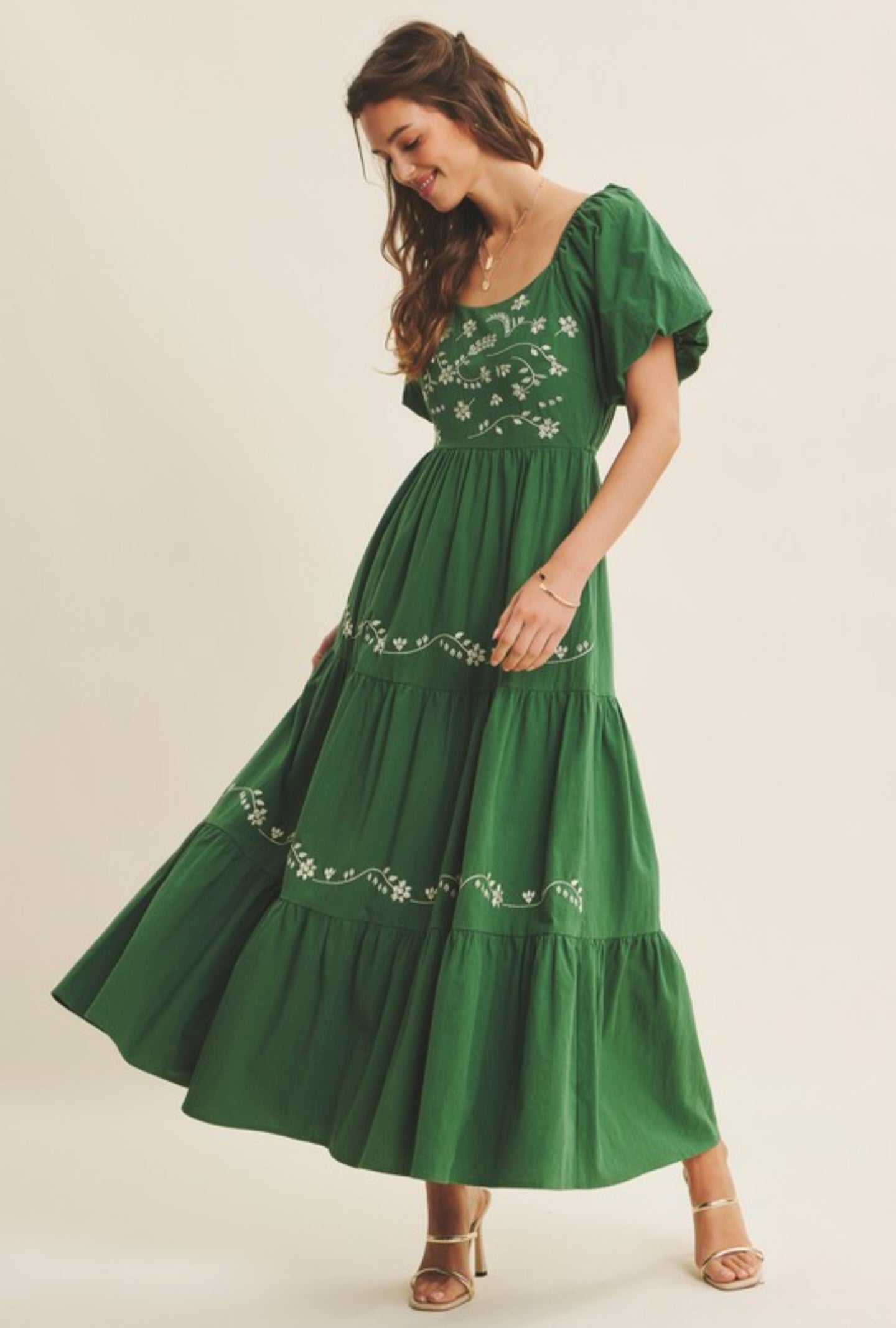 Esther embroidered maxi dress
