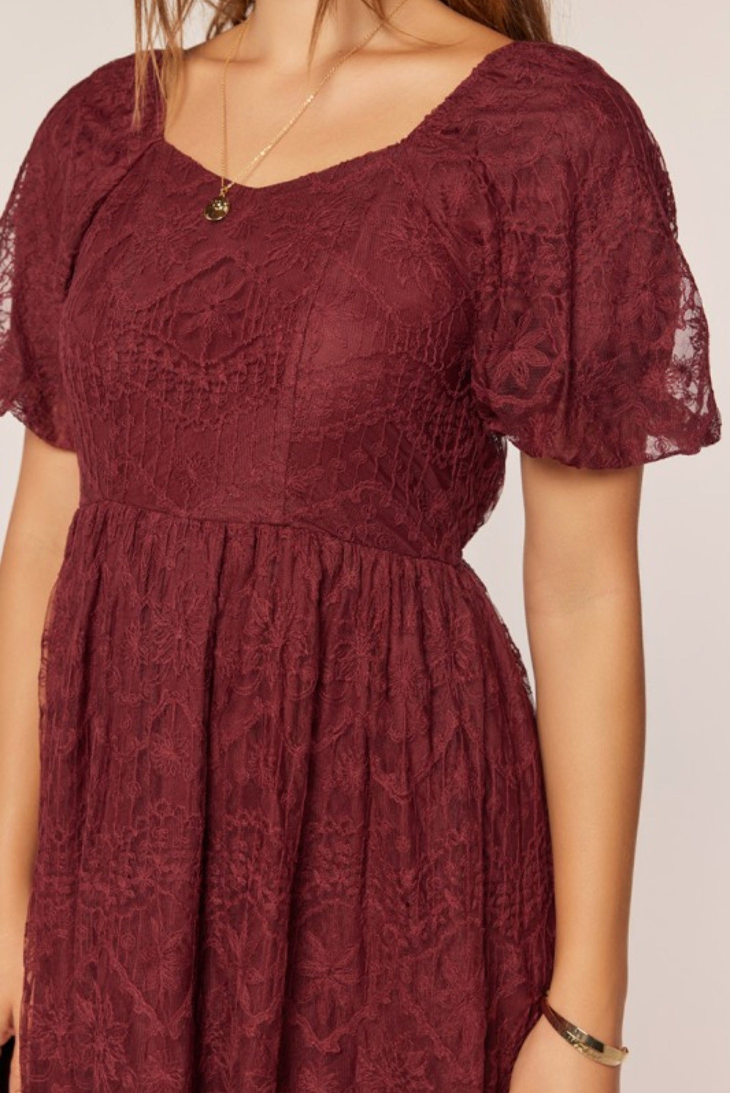 Jasmin embroidery midi dress