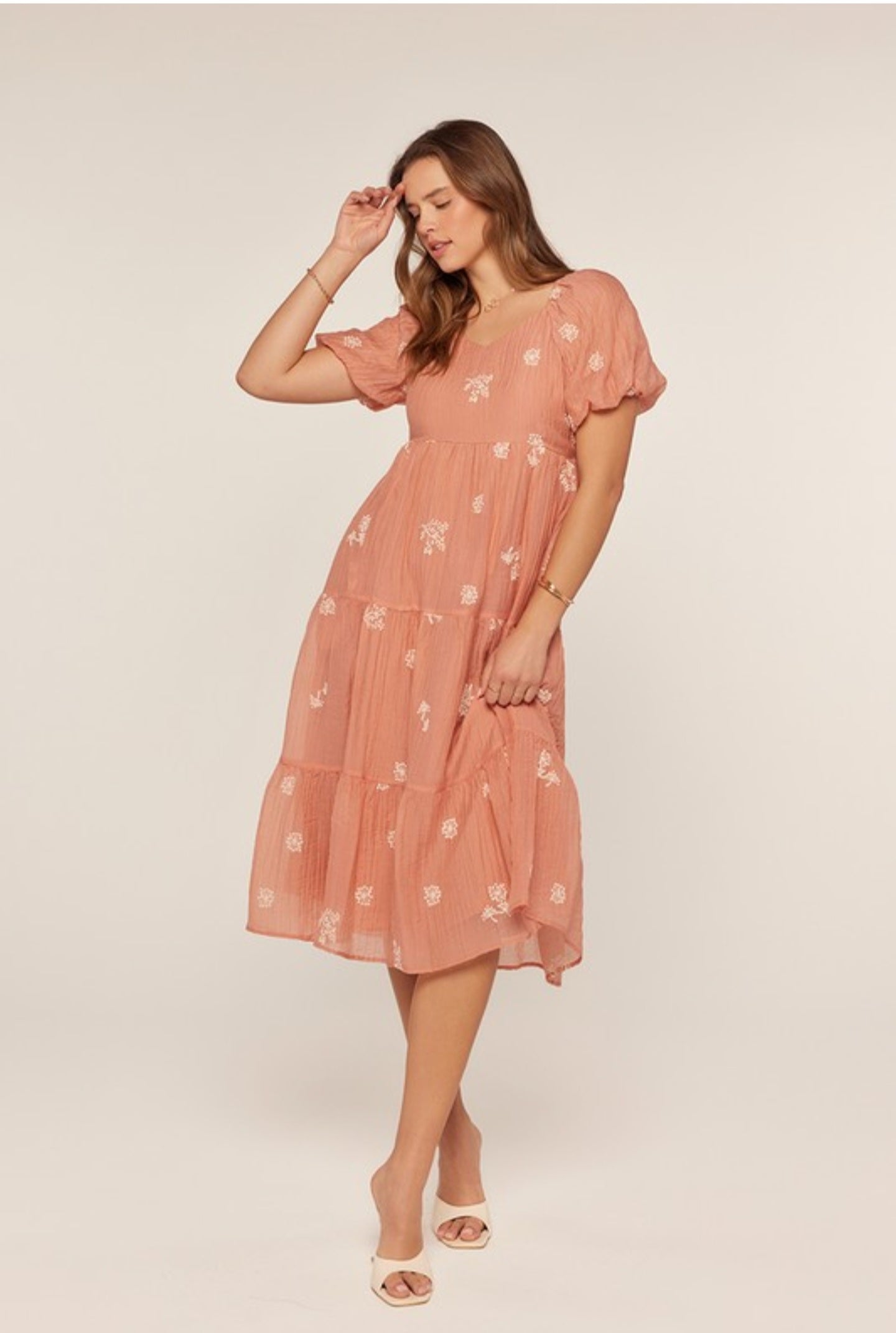 Leah embroidered dress