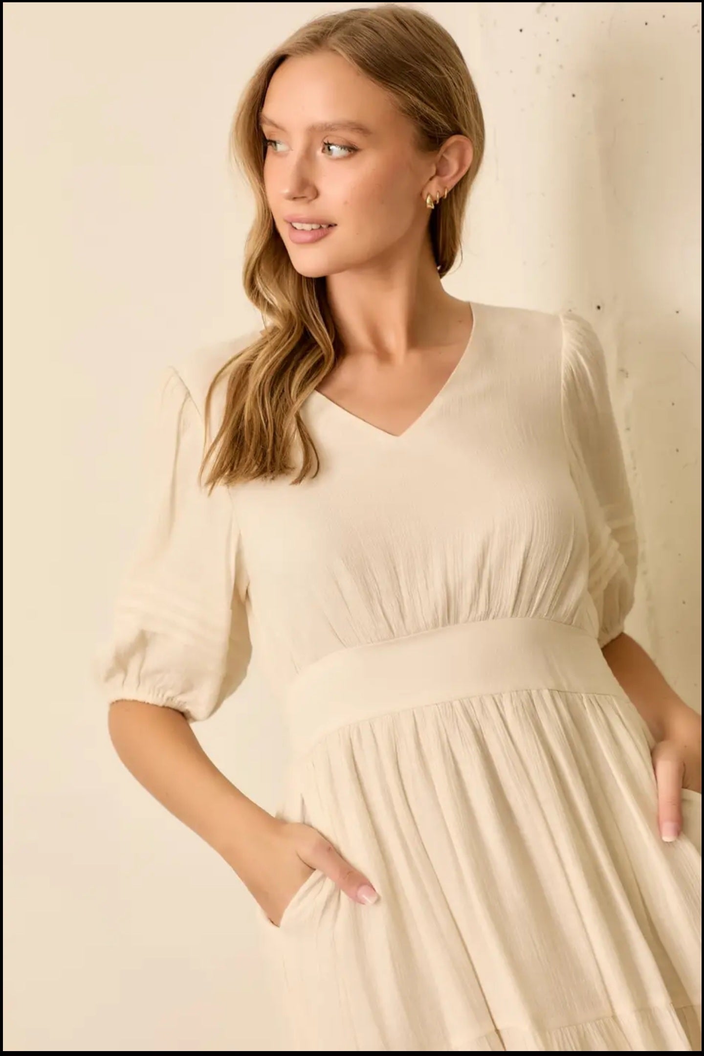 Ivory Midi Dress