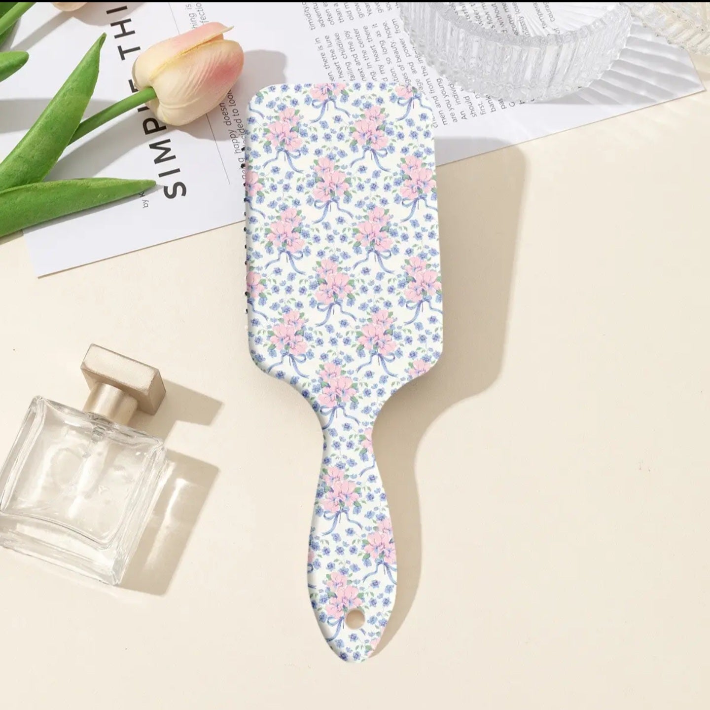 Bow Print-Hair Brush