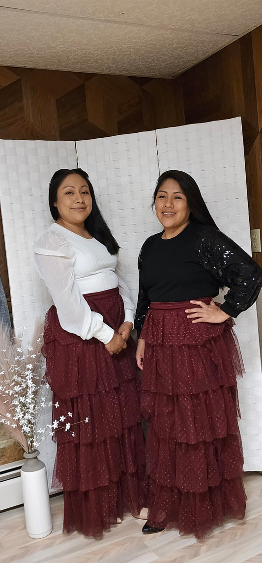 Kiara tulle maxi skirt
