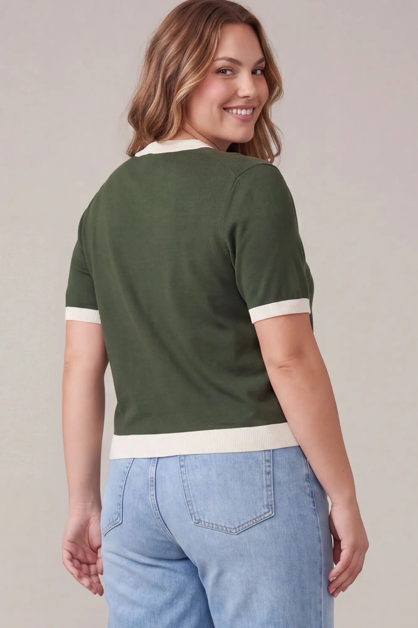 SUSAN SWEATER TOP-OLIVE