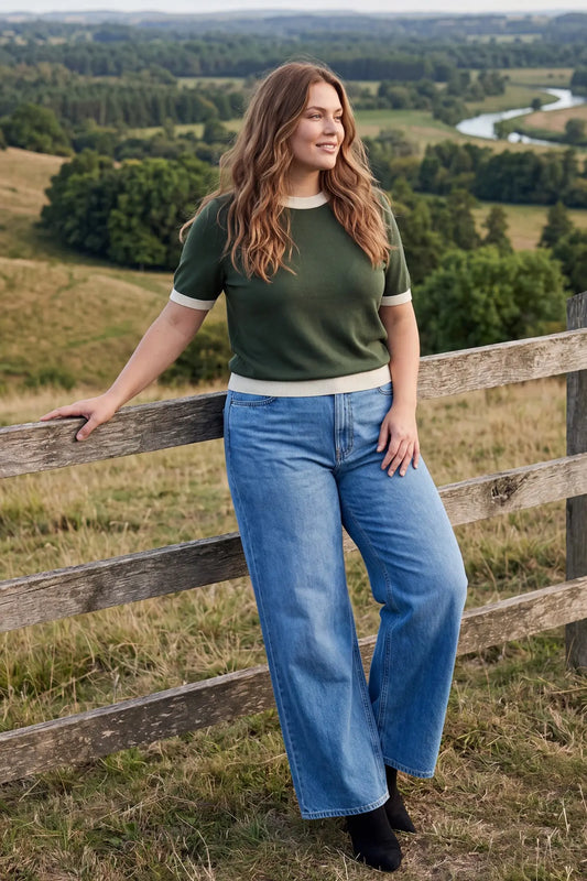 SUSAN SWEATER TOP-OLIVE