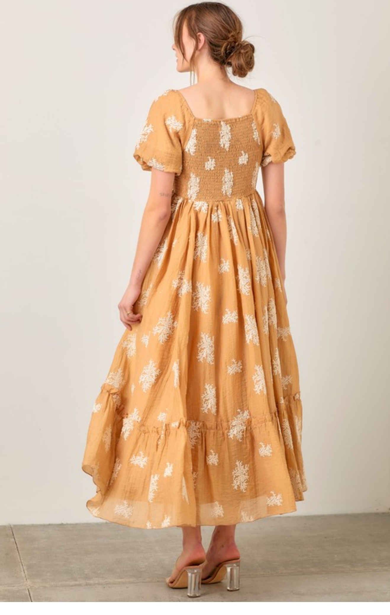 Lani emboidery midi dress