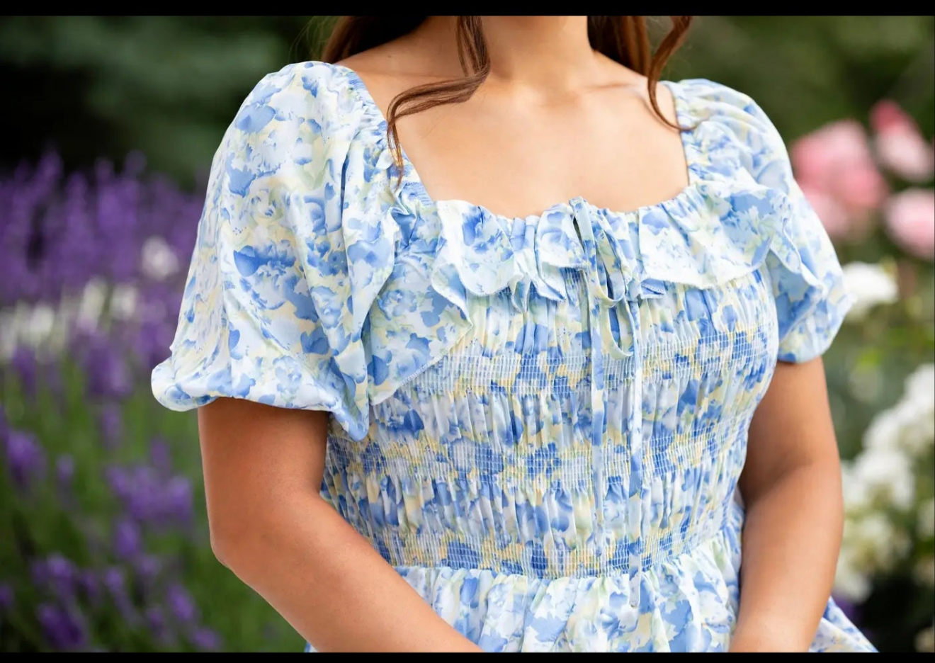 Melany print Midi dress