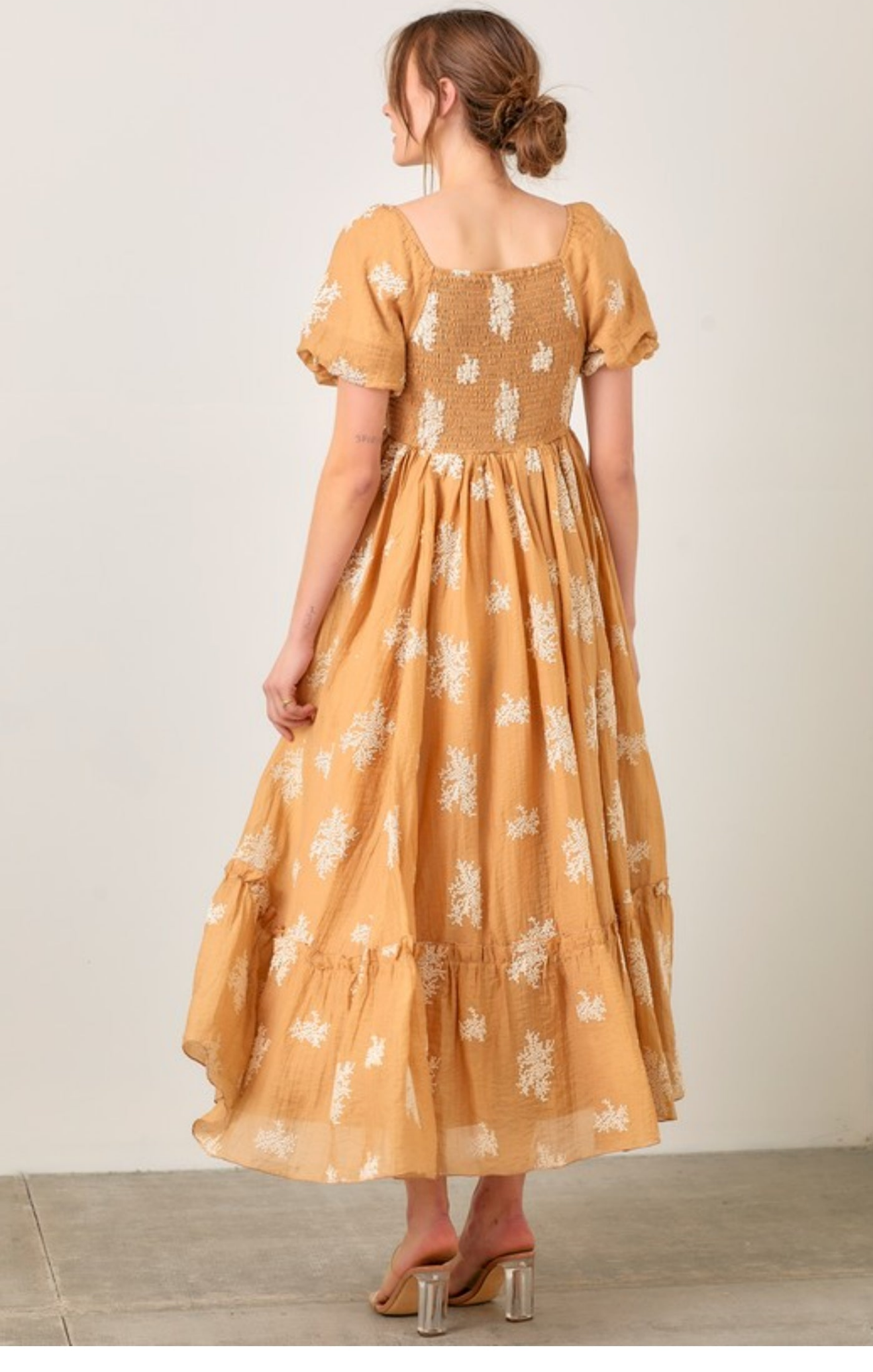 Lani emboidery midi dress