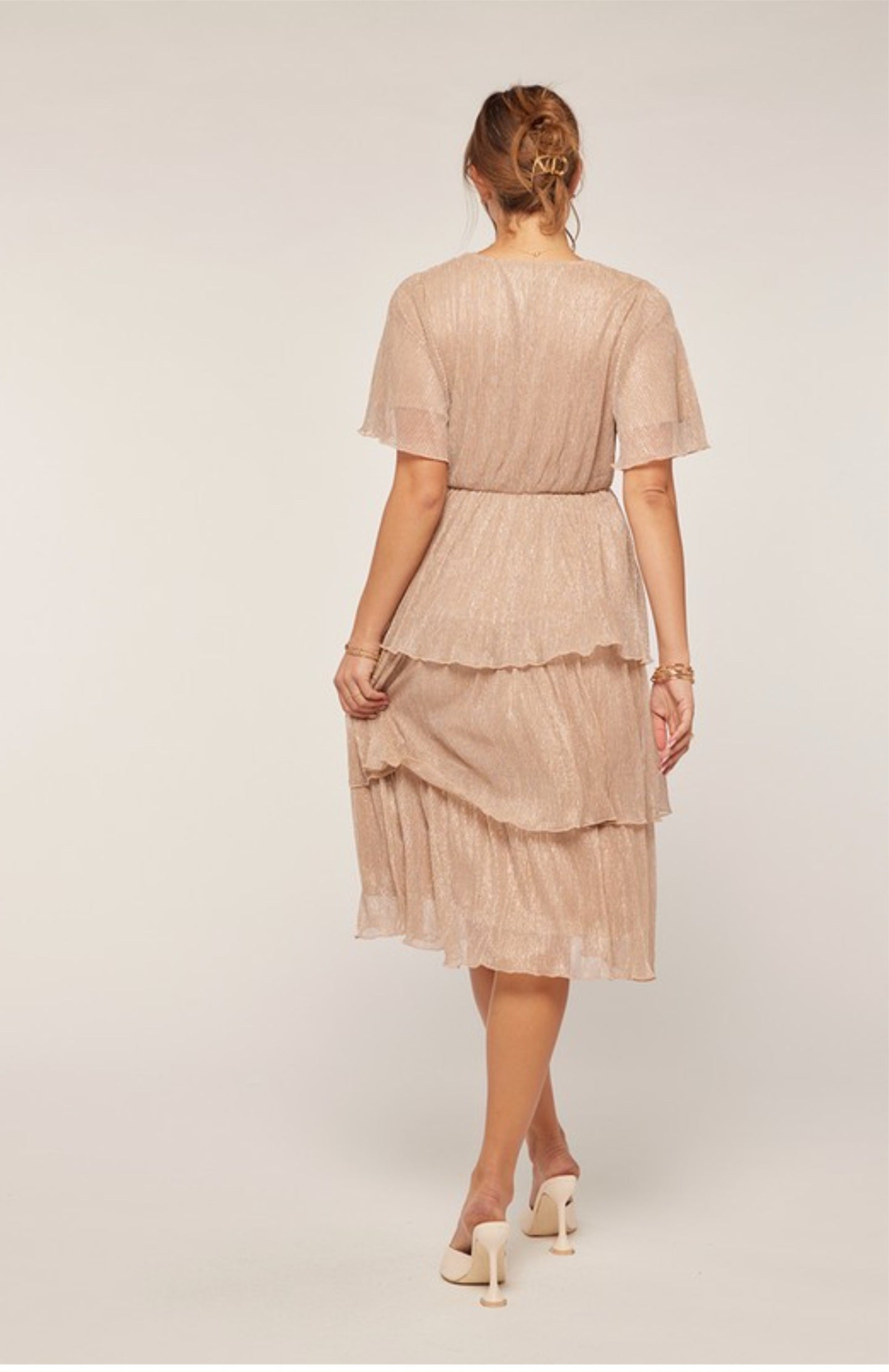 Ady tiered midi dress