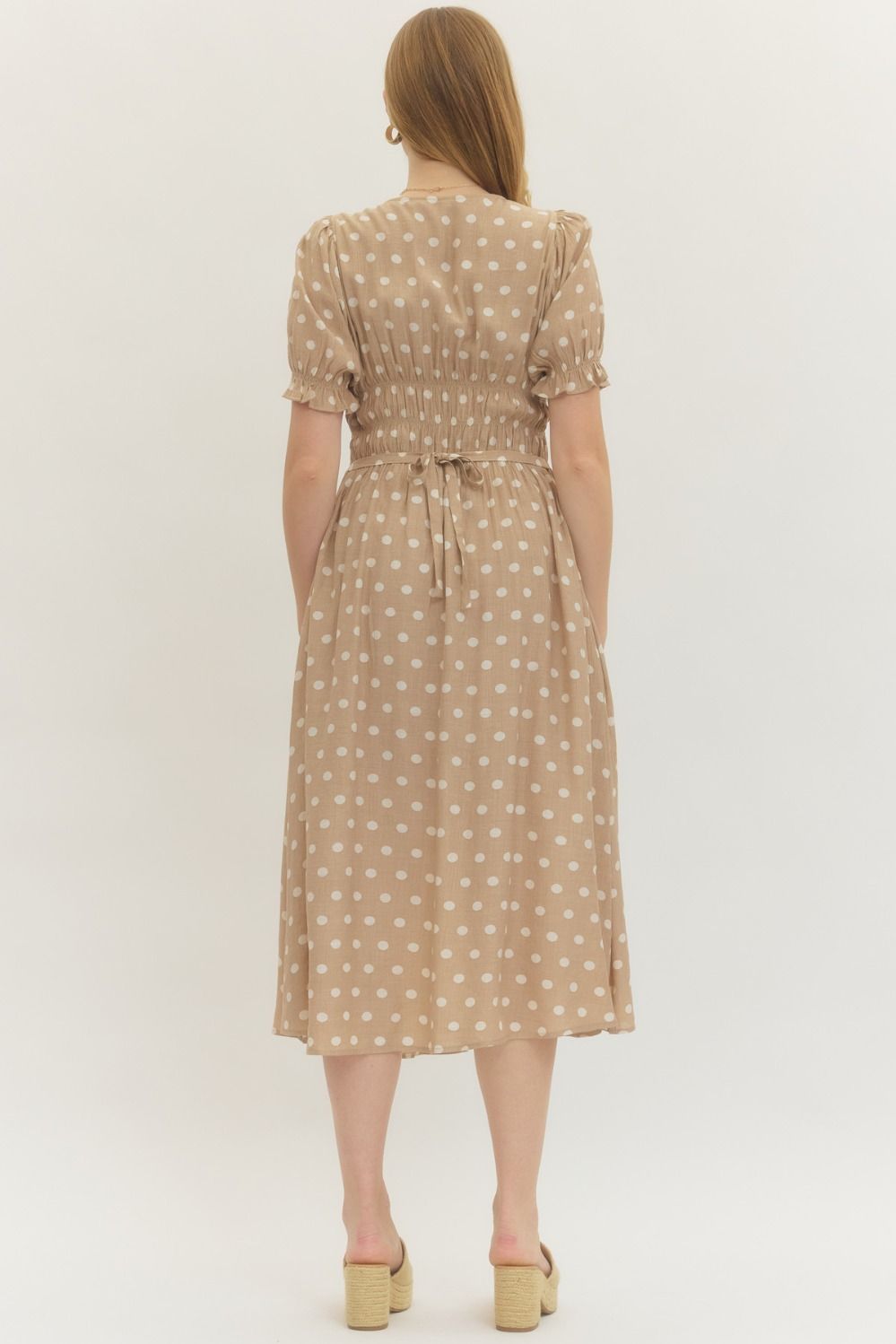 JARED POLKA DOTS-MOCHA