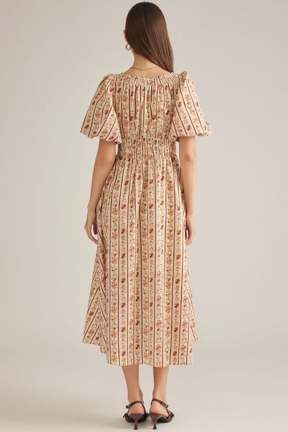 ELANA PRINTED MIDI DRESS
