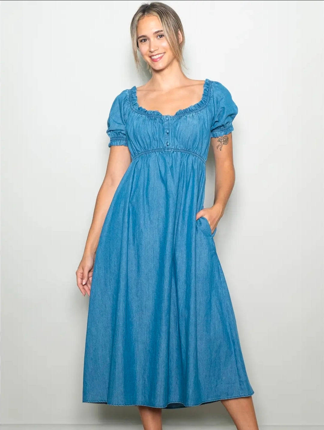 Priscila Denim - Midi Dress
