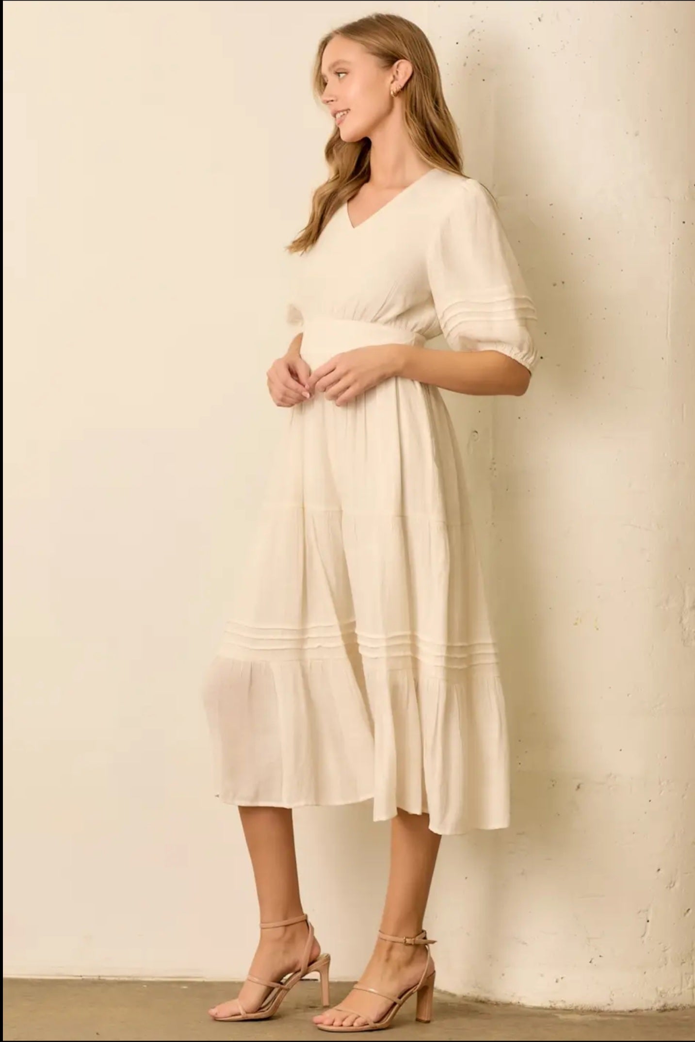 Ivory Midi Dress