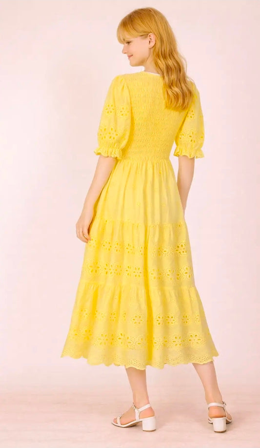 Keiry Emboidery Midi Dress