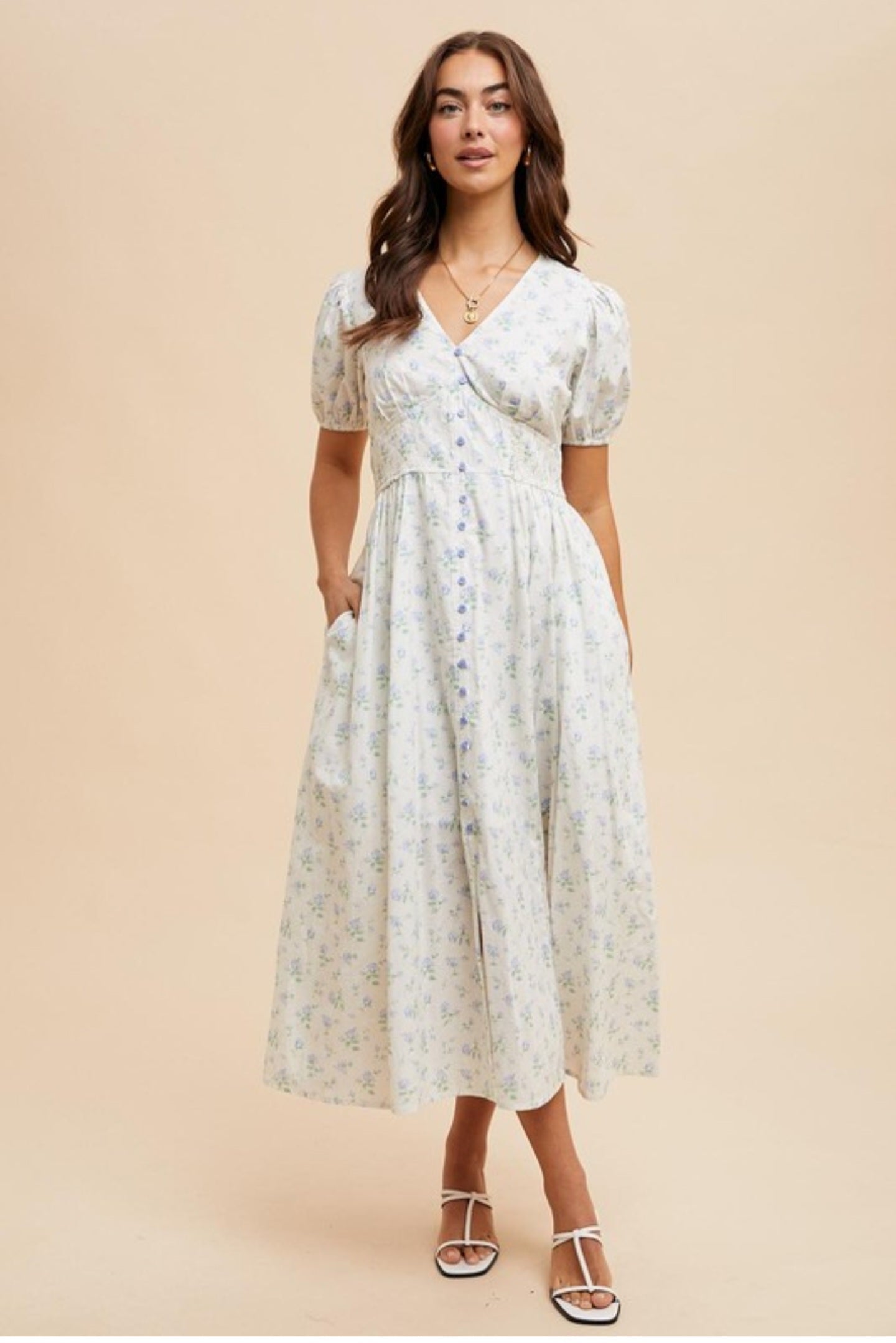Melissa buttoned down maxi dress