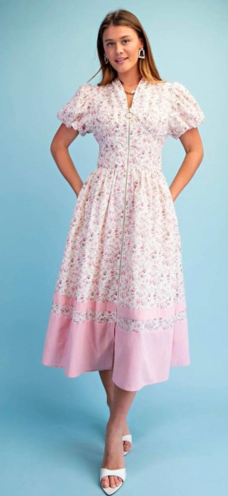 Vania Floral Midi Dress 🌸