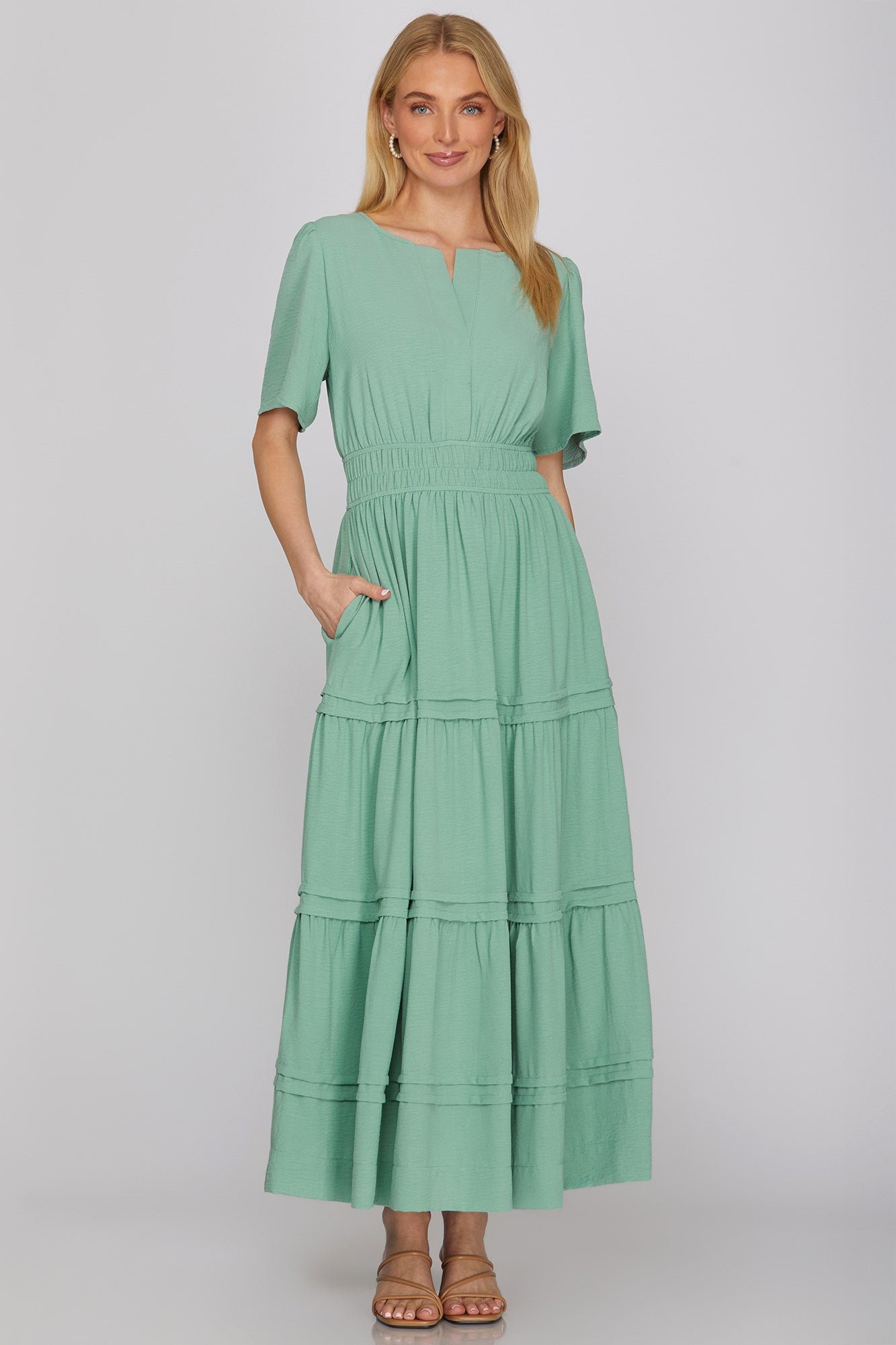 Brenda Woven Maxi Dress
