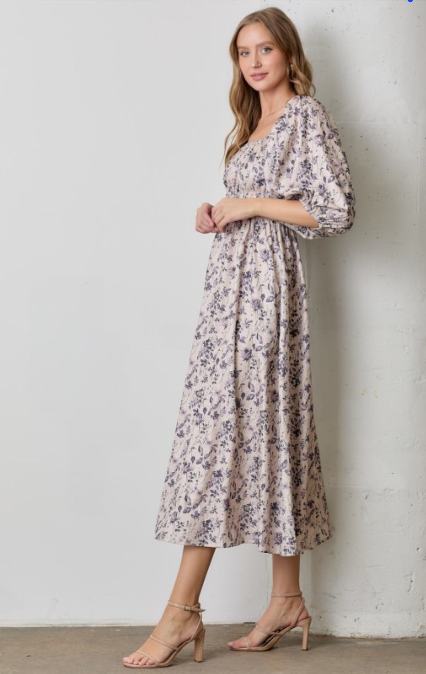 Heidy Print midi dress