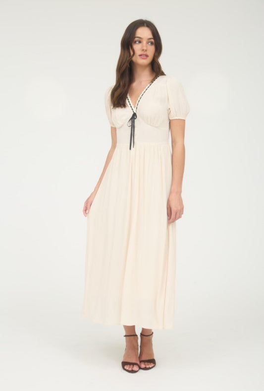 Sindy Midi Dress- Ivory