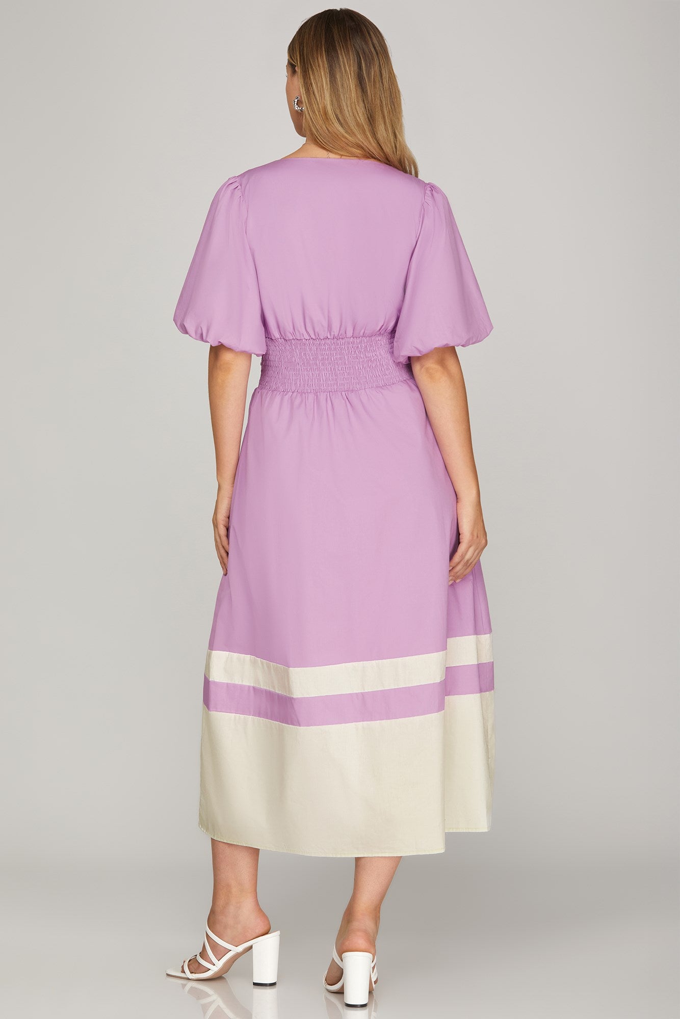 Emery Lilac Midi Dress