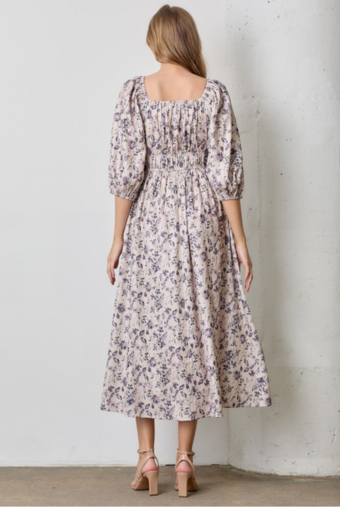 Heidy Print midi dress