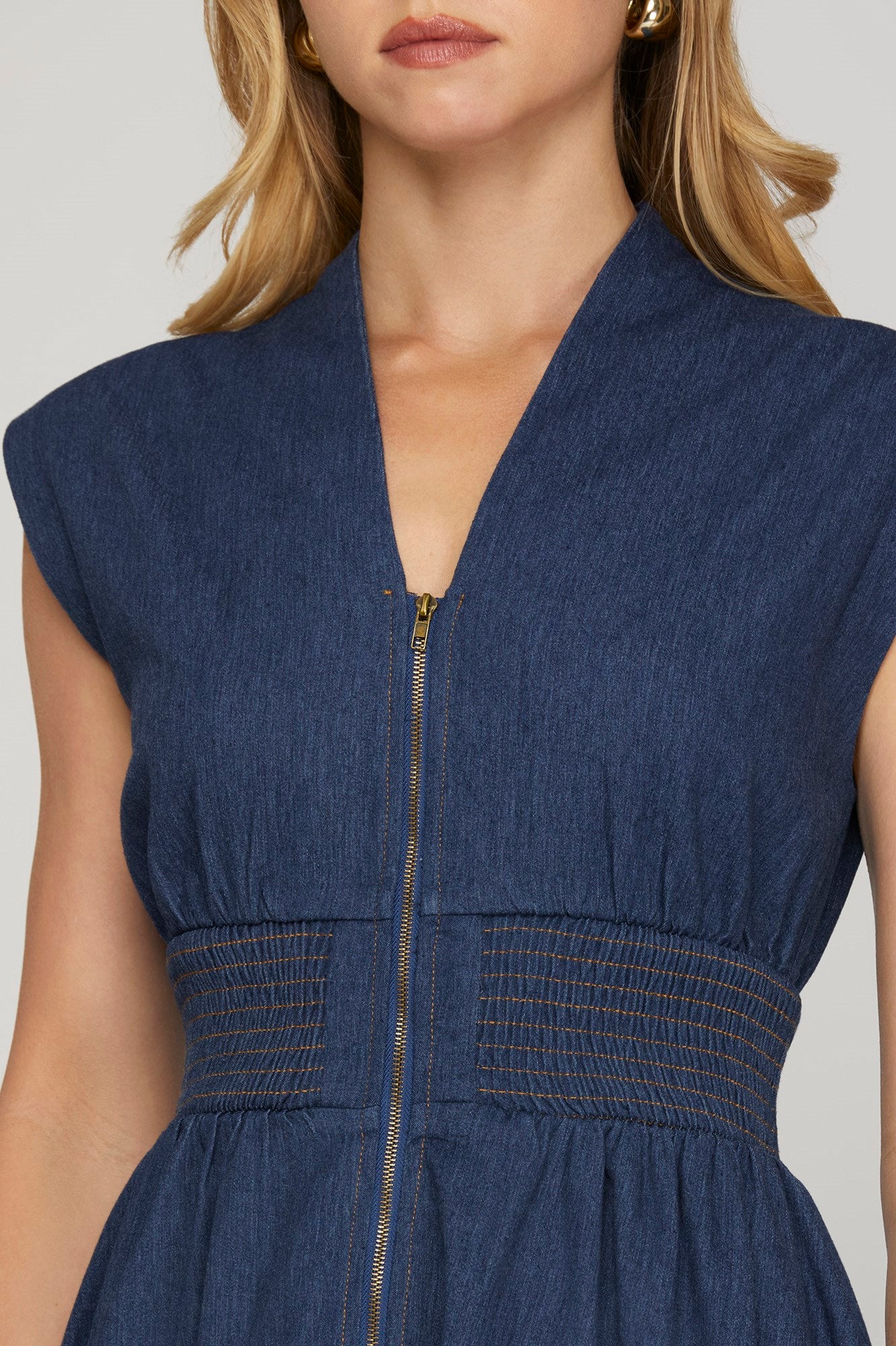 Denim Midi Dress