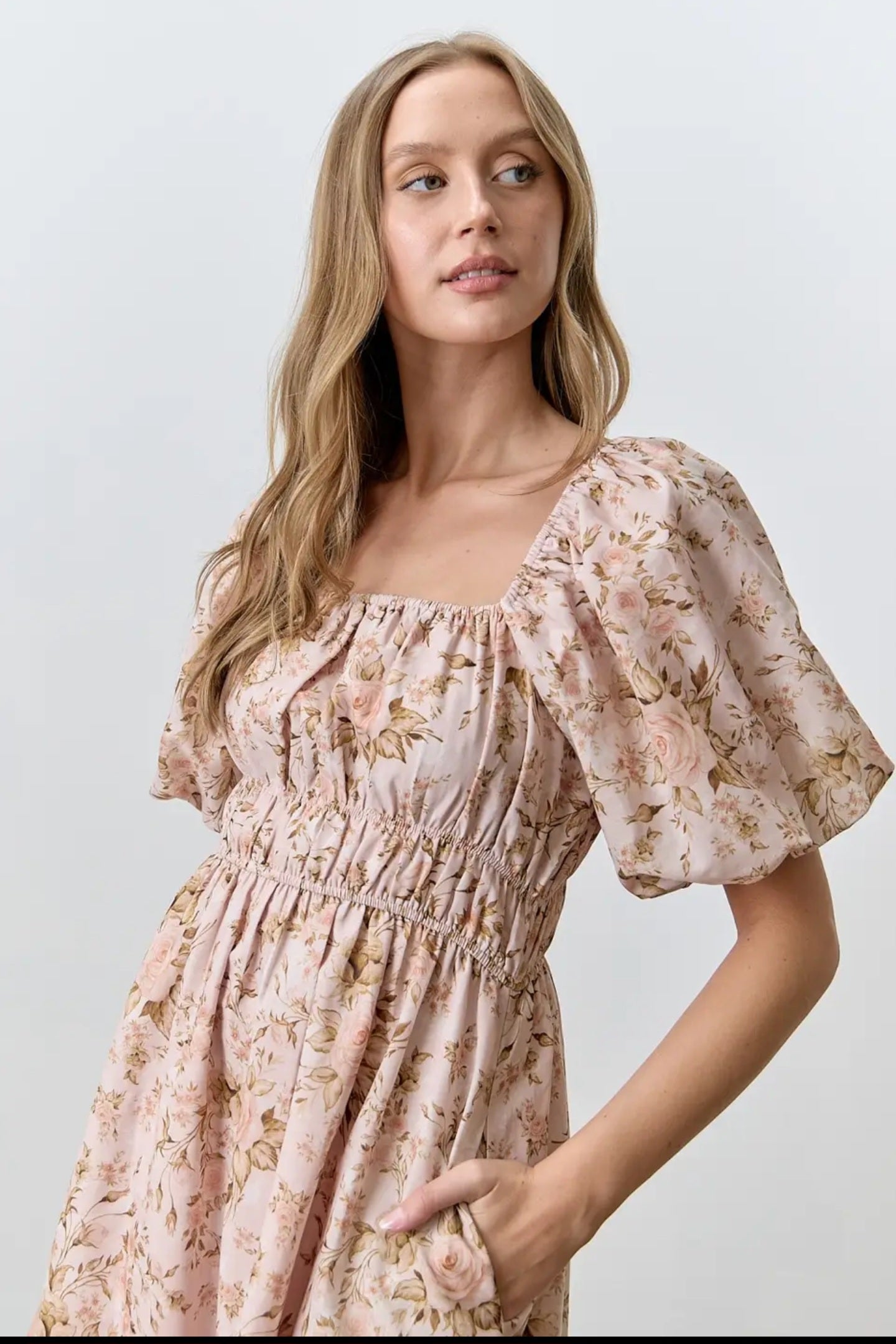 Marleny Pink Midi Dress