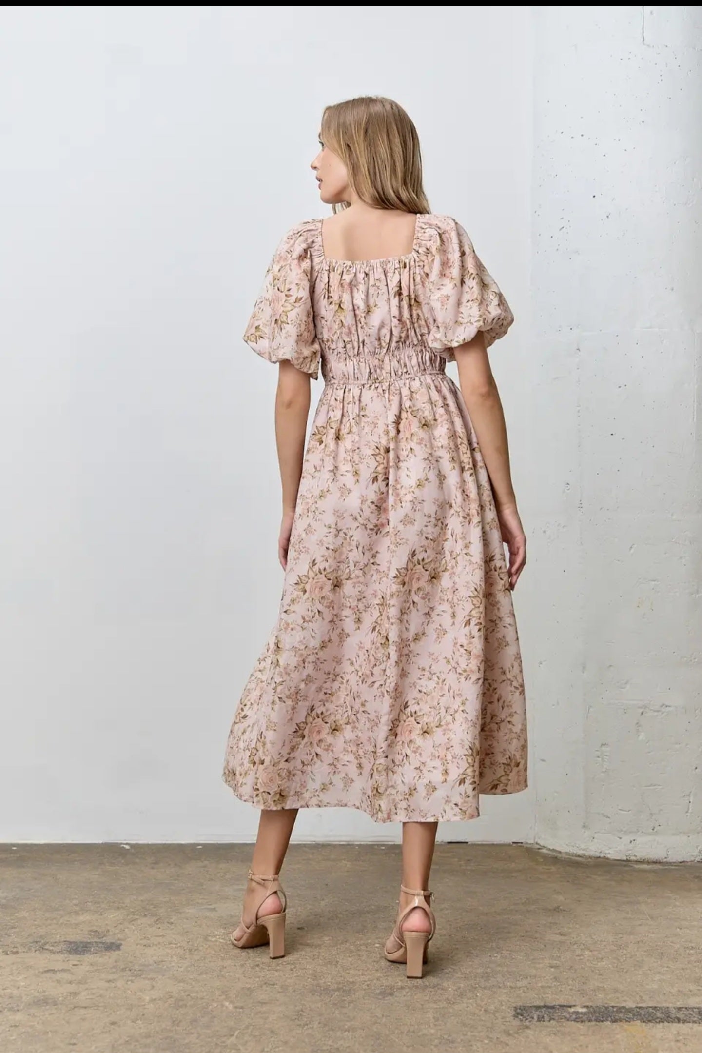 Marleny Pink Midi Dress