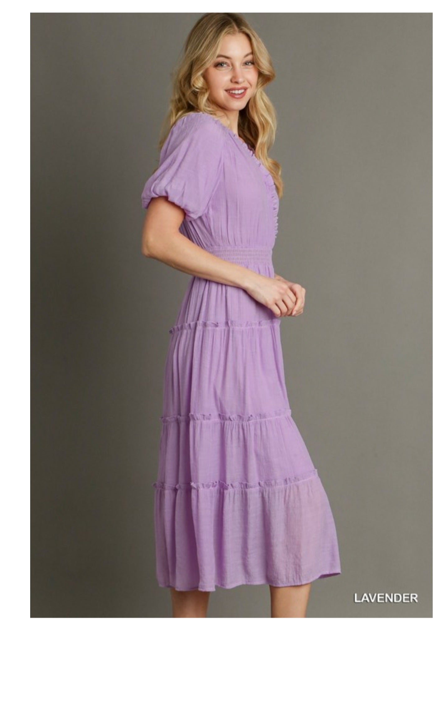 Lilac midi dress