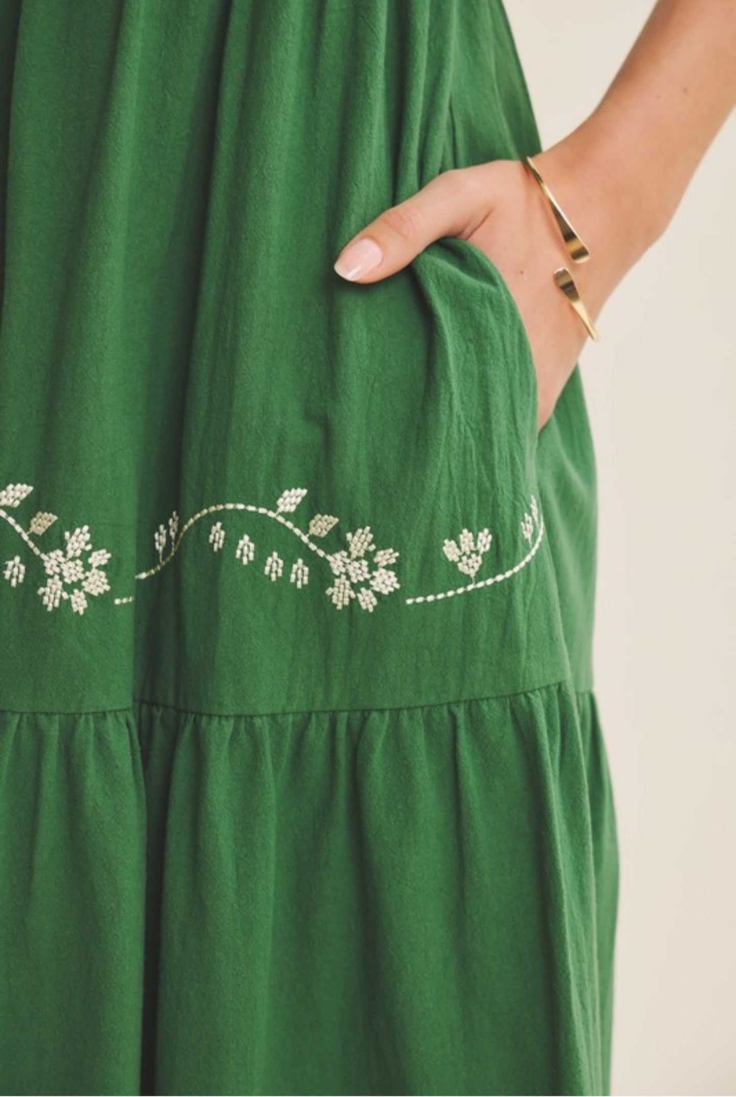 Esther embroidered maxi dress