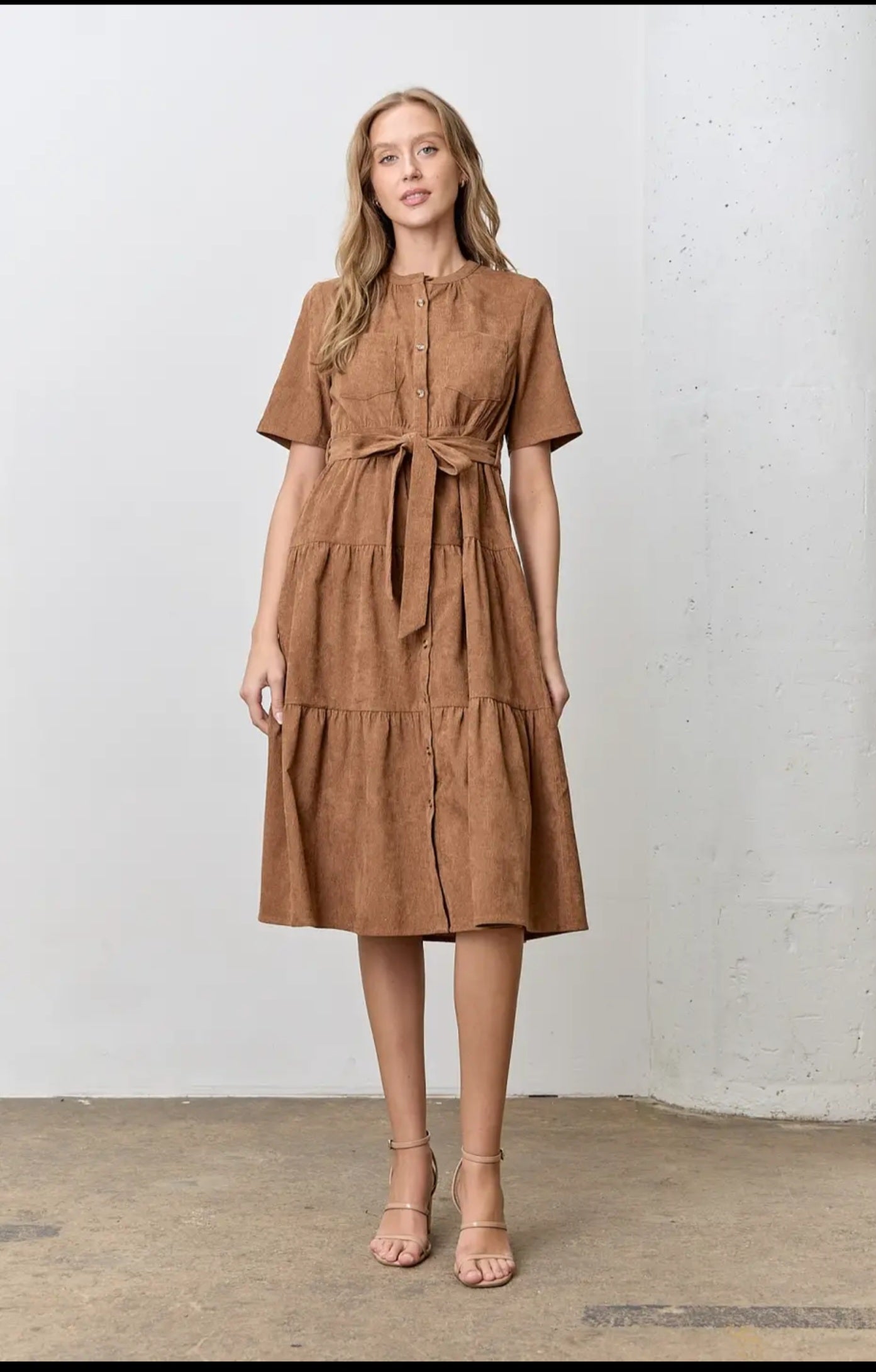 Corduroy Midi Dress