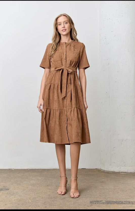 Corduroy Midi Dress