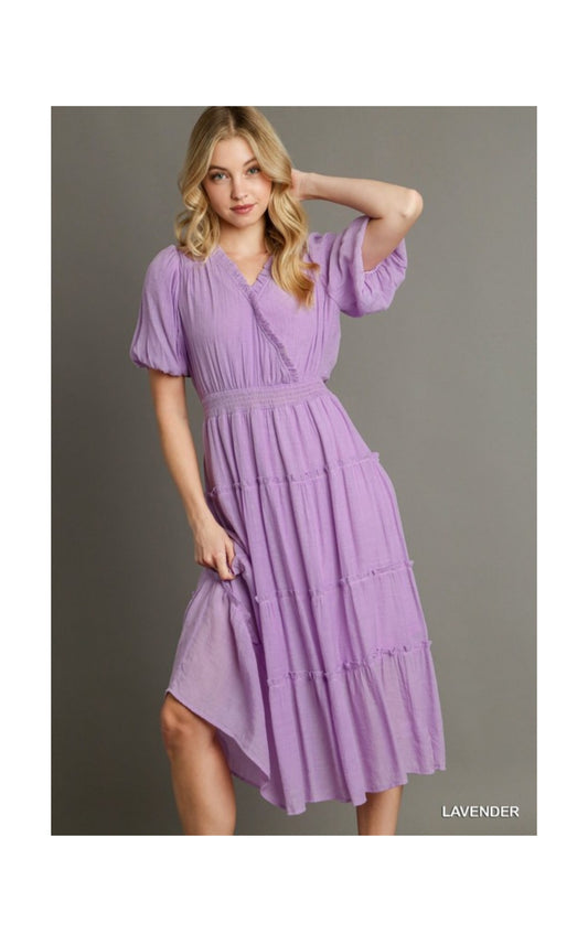 Lilac midi dress