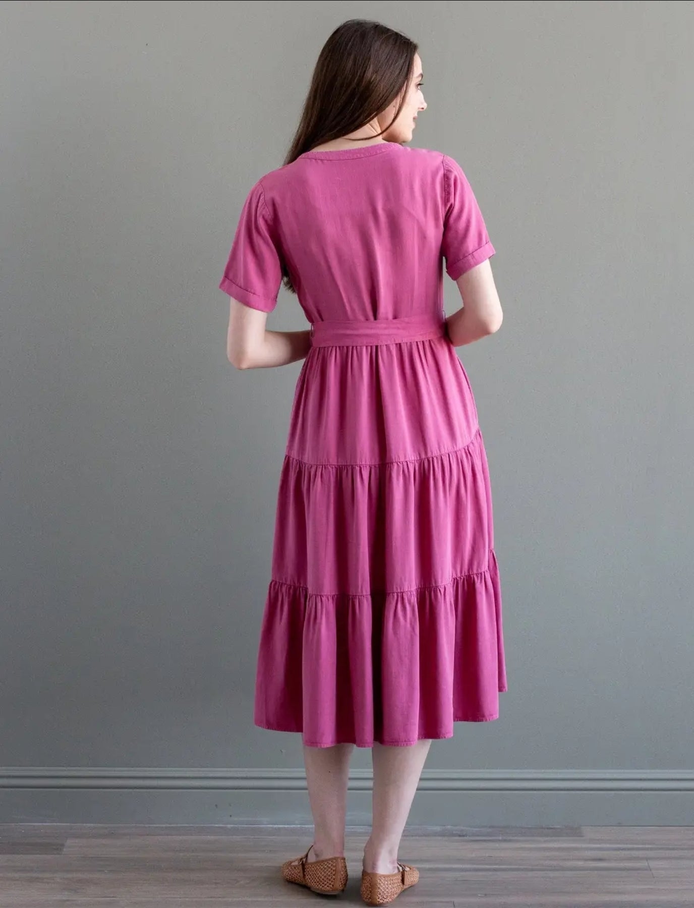 Rose midi dress