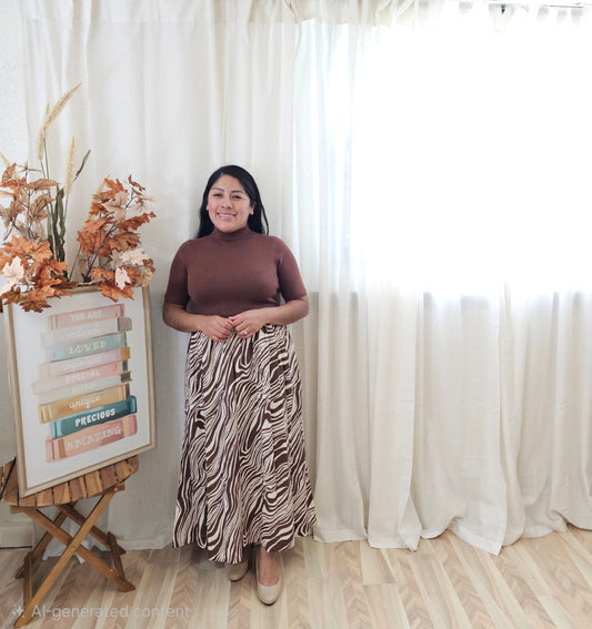 ANIMAL PRINT MIDI DRESS