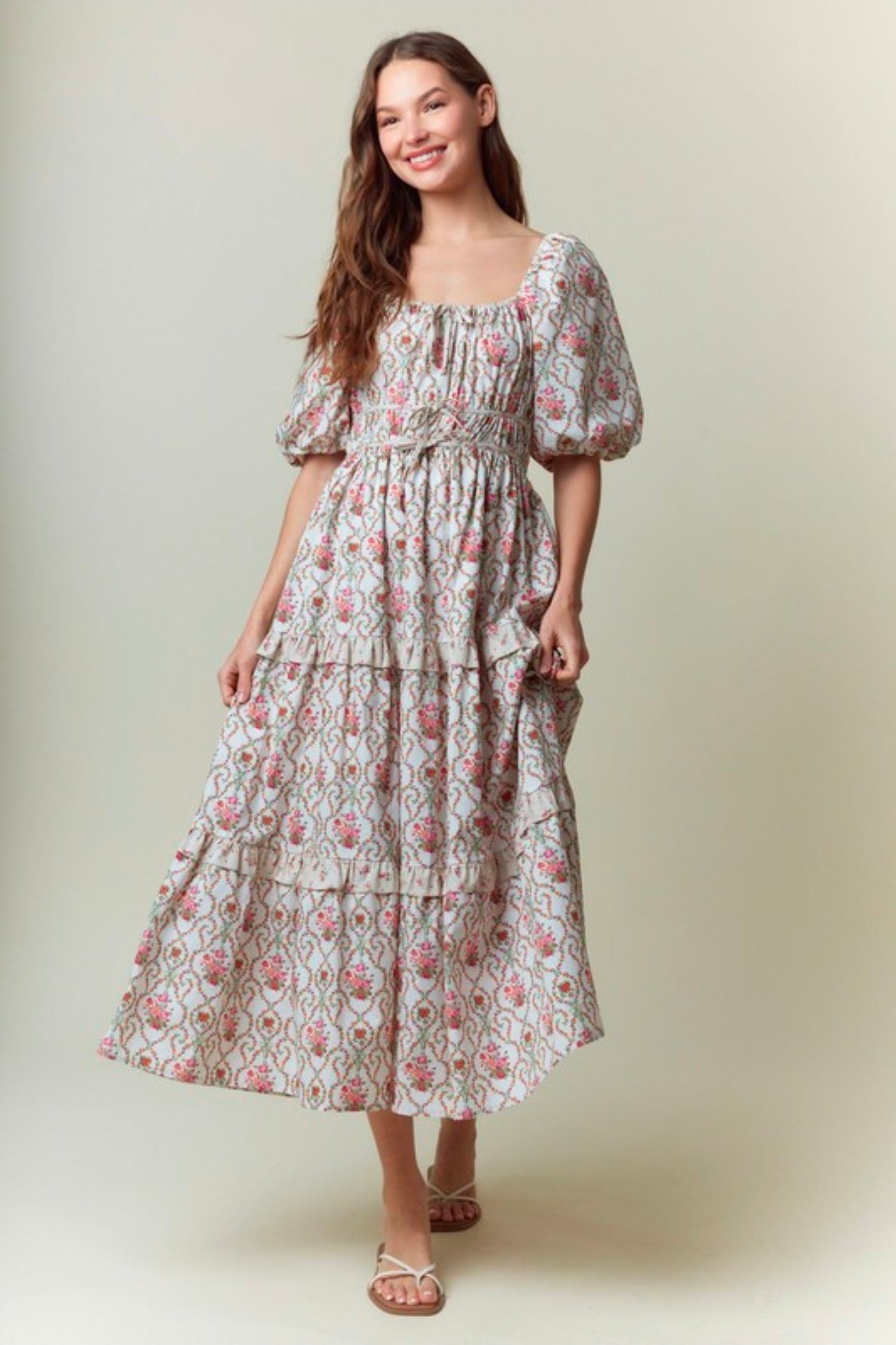 Karen Ruffled Maxi Dress