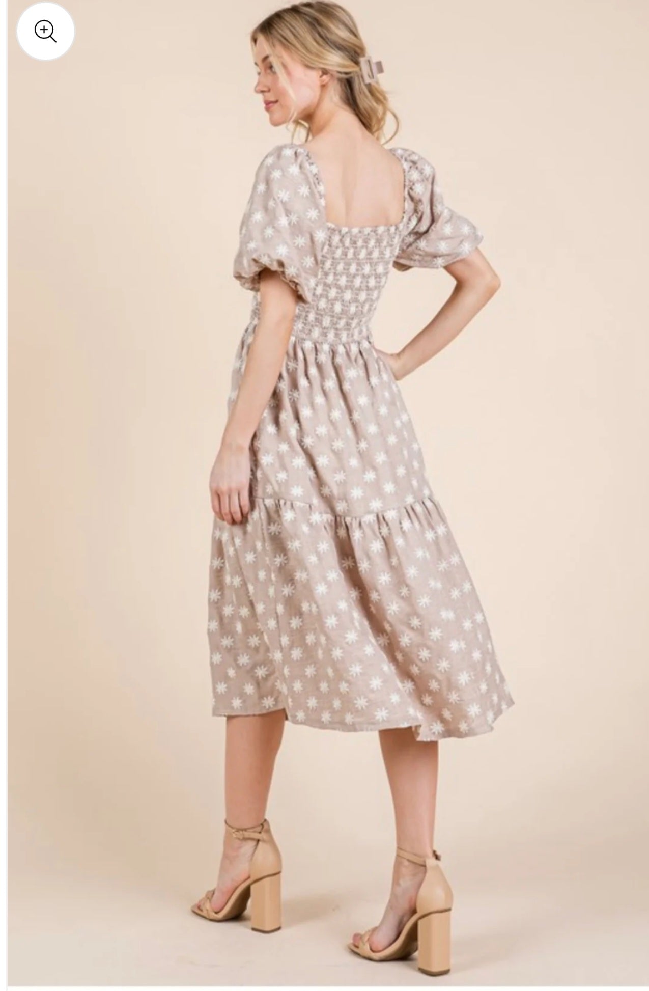 Amalia embroidered Midi dress
