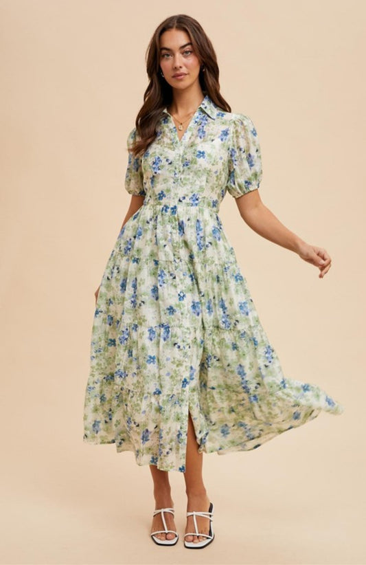 Danna Floral Midi Dress