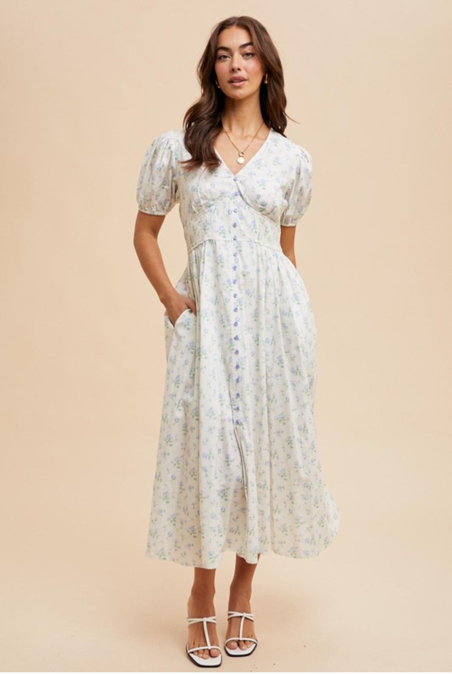 Melissa buttoned down maxi dress