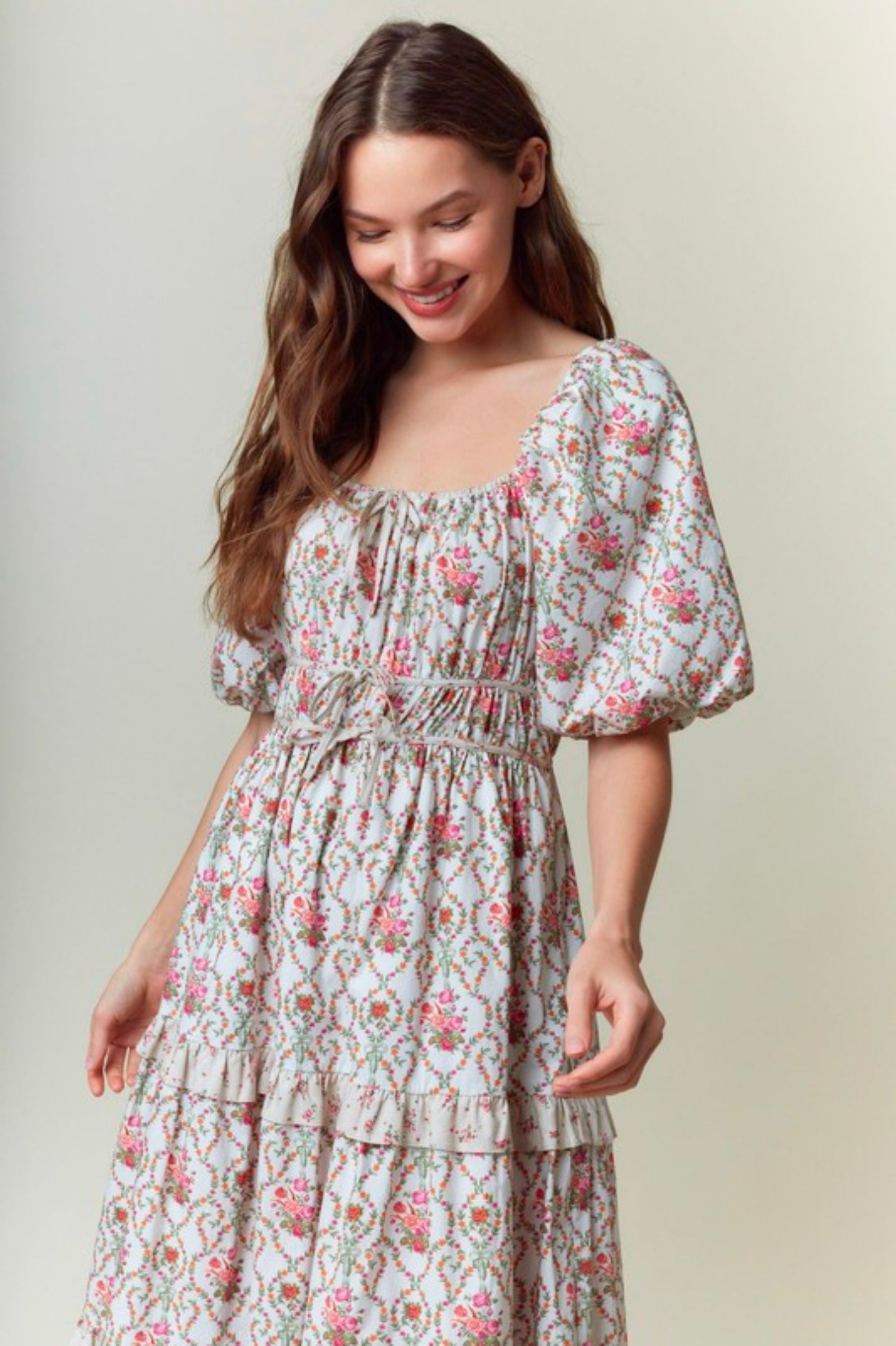 Karen Ruffled Maxi Dress