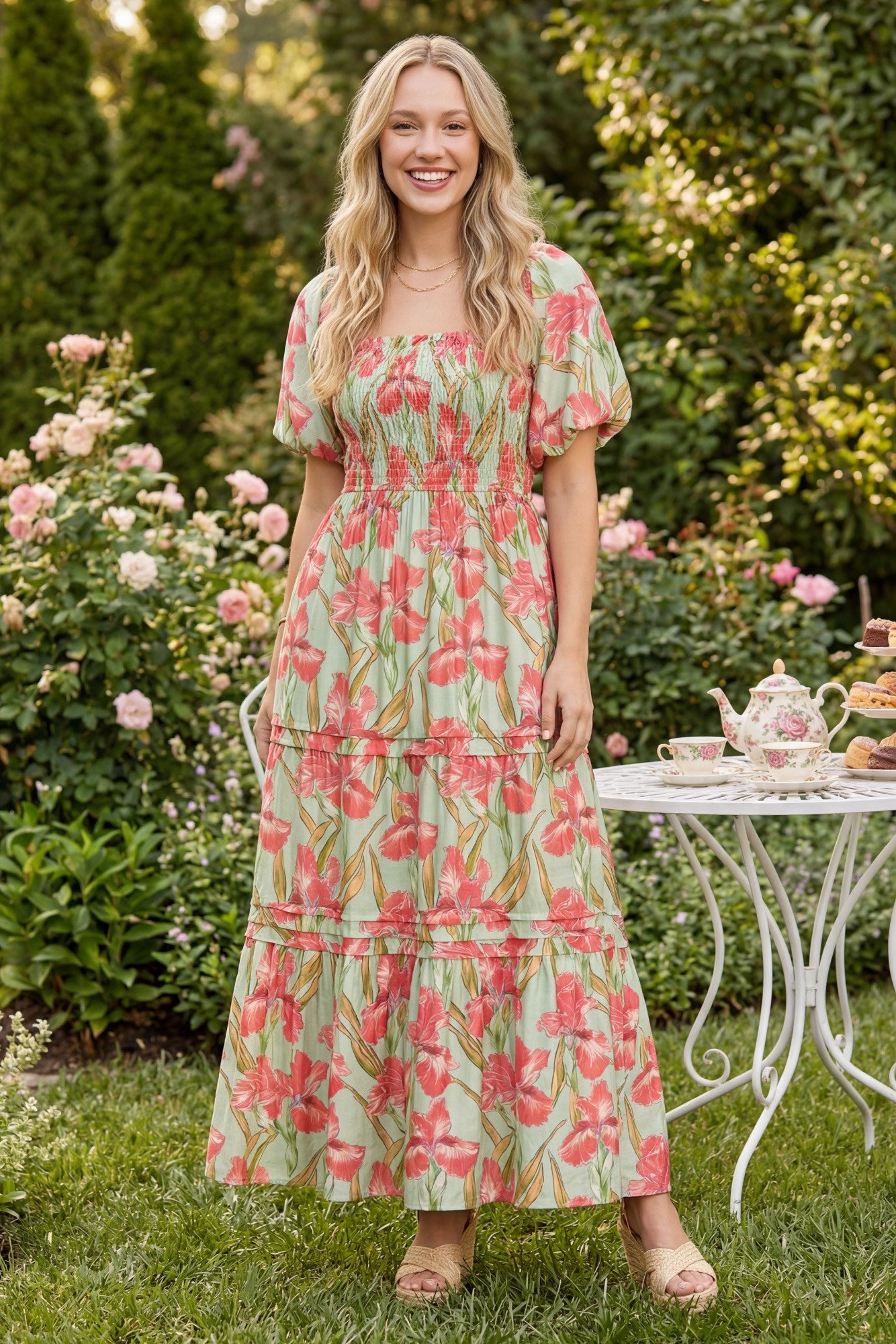 Maribel Woven Midi Dress