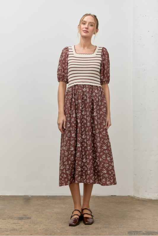 Sweater Top midi dress