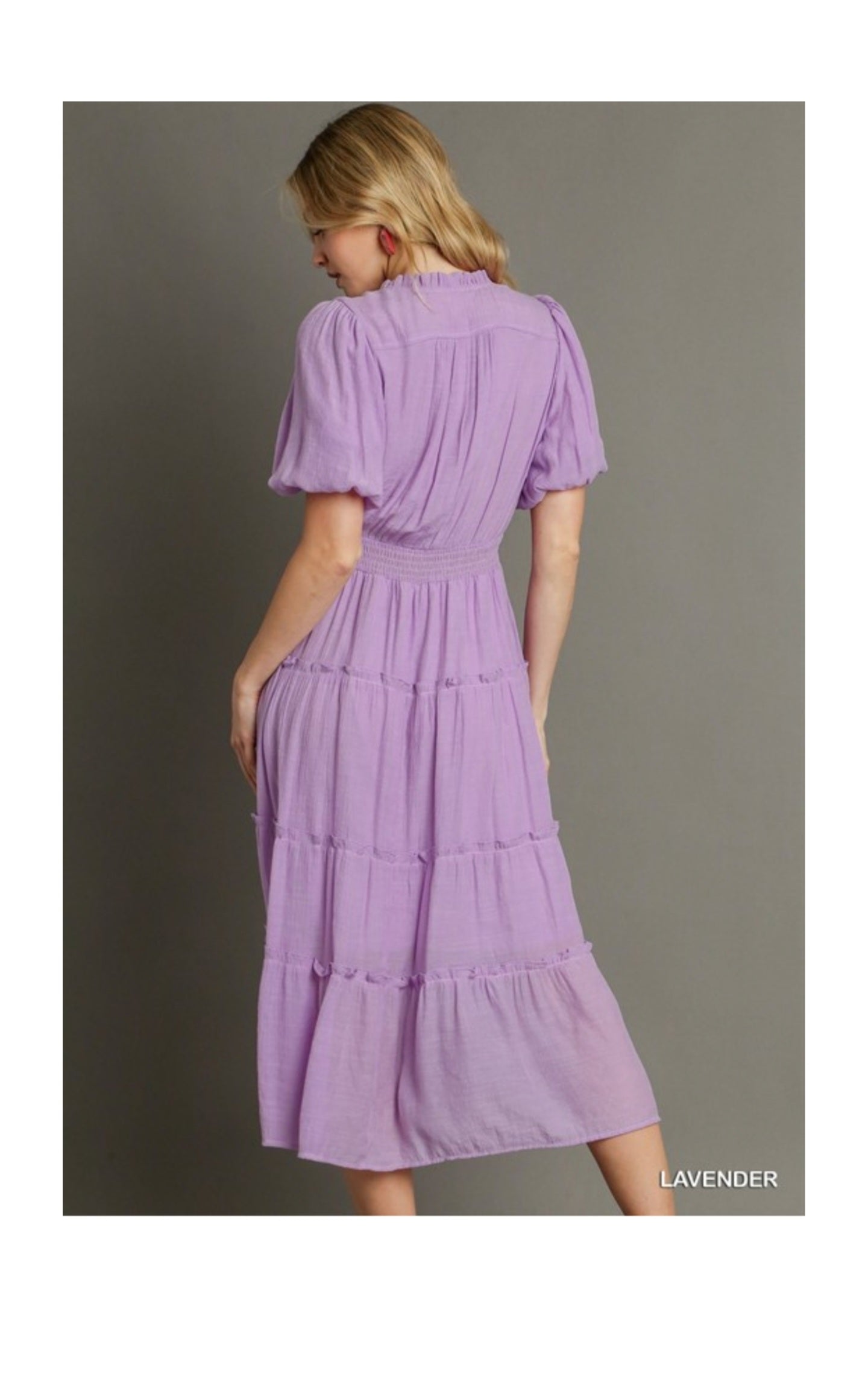 Lilac midi dress