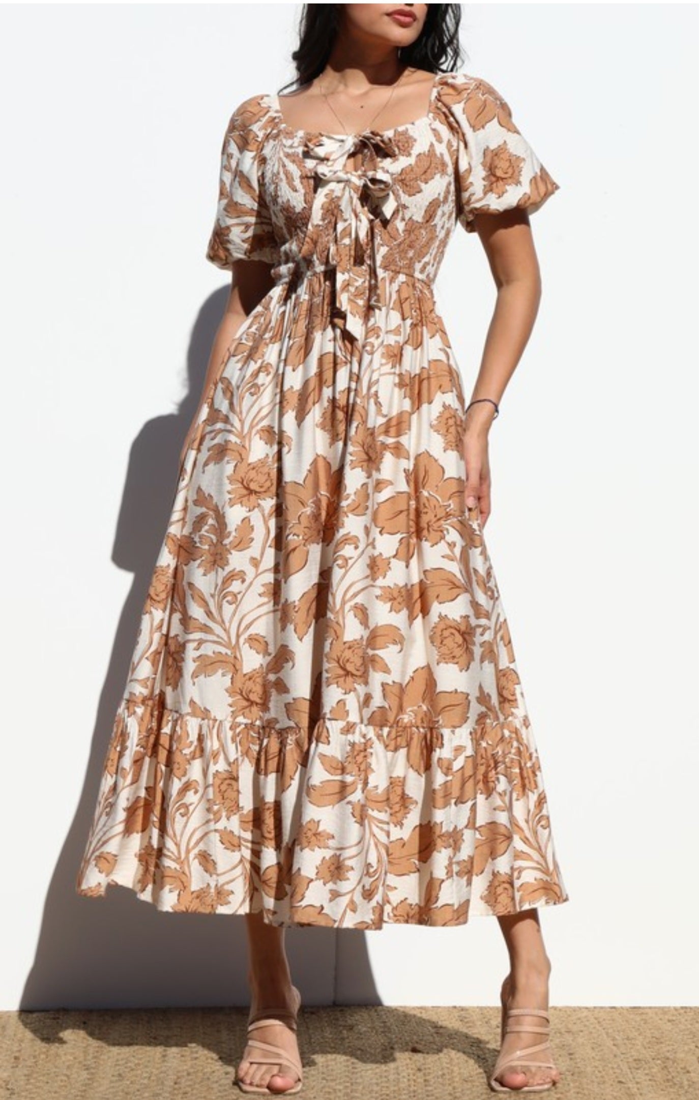 Nilah Woven Midi Dress