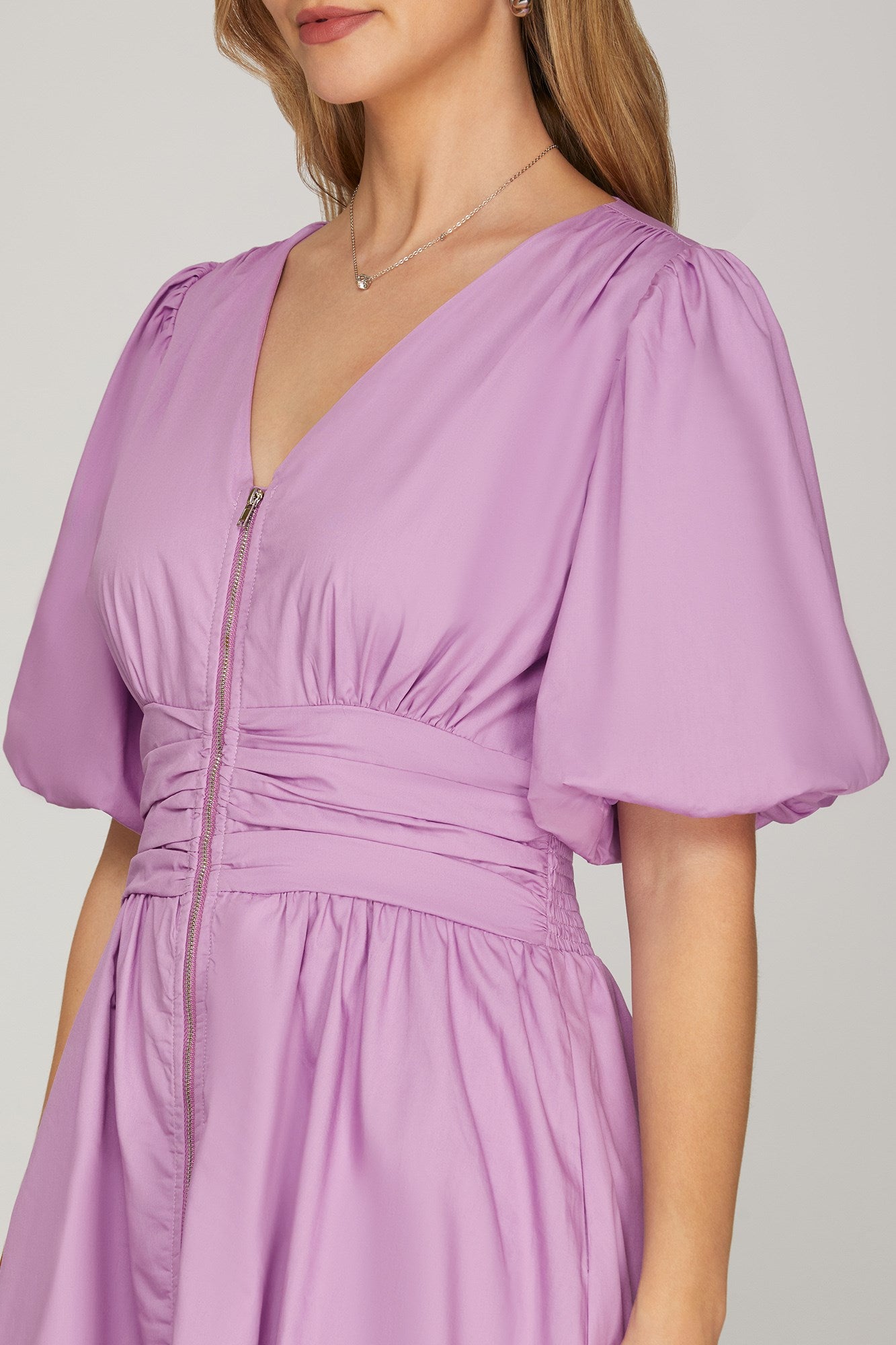 Emery Lilac Midi Dress